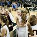 The Manchester girls basketball team celebrates winning the MHSAA Class C state championship on Saturday, March 16. Daniel Brenner I AnnArbor.com